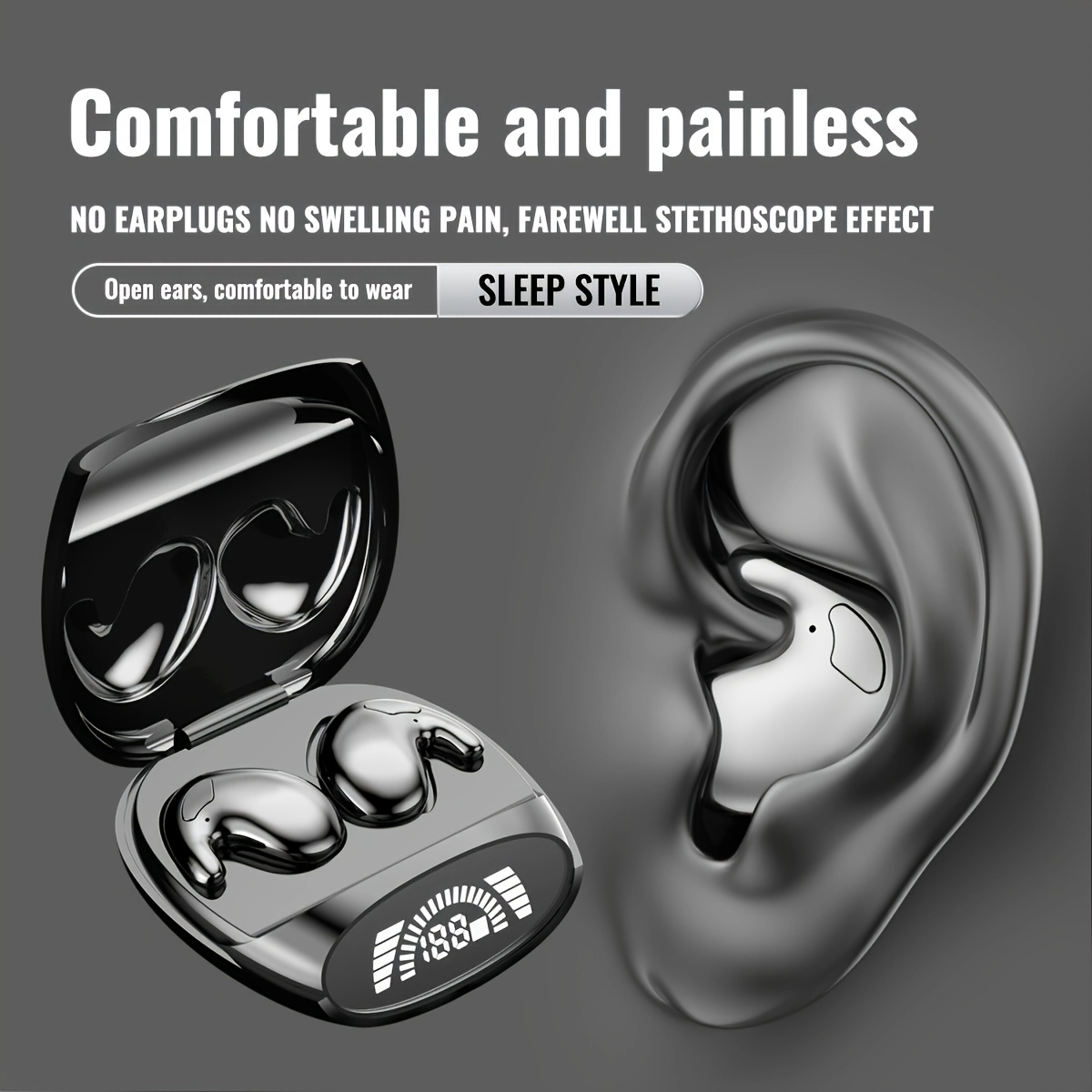 

Sleep Wireless Earphones, New Universal Earphone Wireless Earphone Chip, Wireless Earphones For Sports And Running, High , Ultra-thin Wireless Earphones,