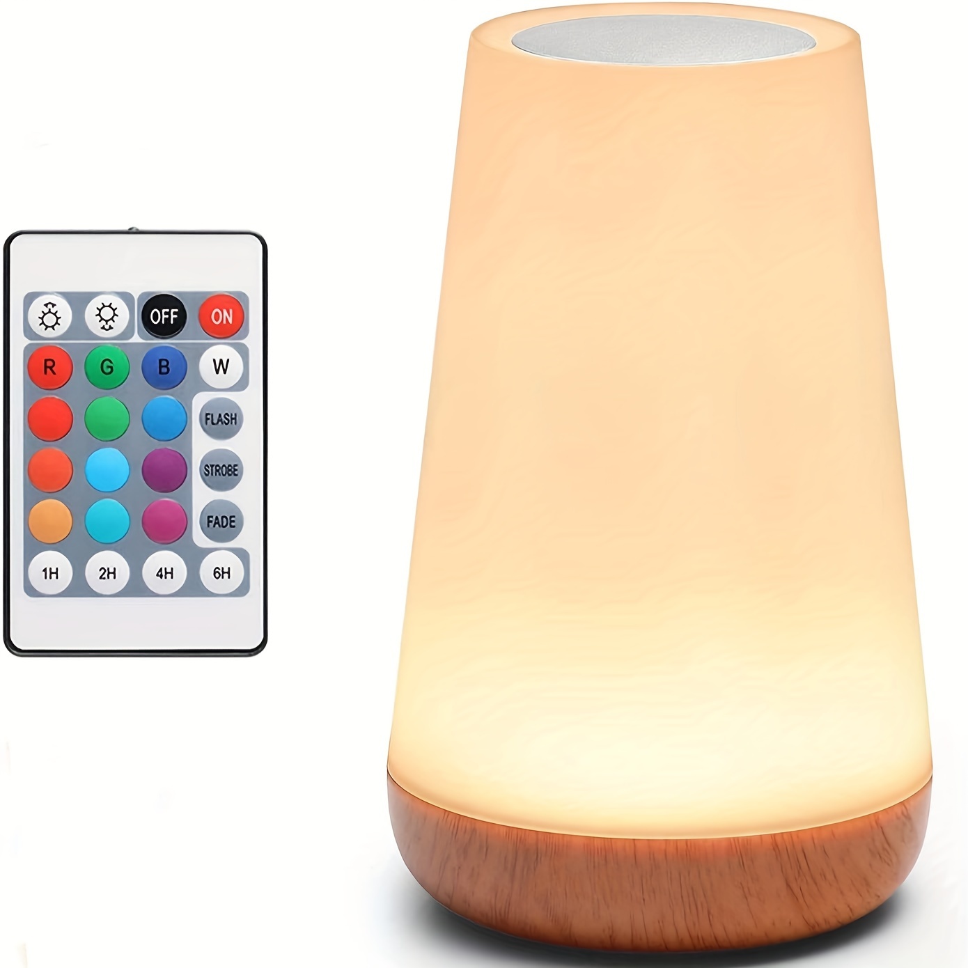 

Portable Dimmabletouch Lamp For Bedroom With Quick Usb Charging Port, 5 Level Warm White Light & 13 Color Changing Rgb Night Light For Office/hallways/living Roo