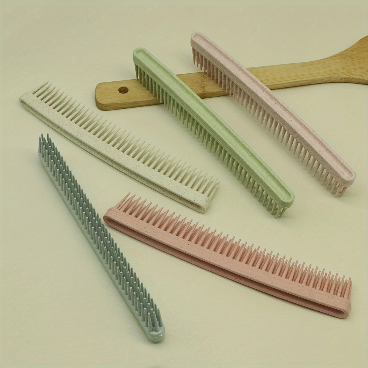 

1pc Multi-layer Fine-tooth Hair Comb, Plastic Bristle, Ideal For Normal Hair, Salon And Home Use - Stylish, Durable, Portable Comb With Abs Plastic Handleless Design