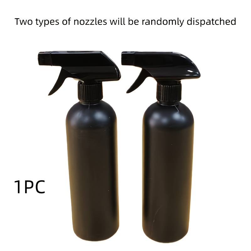 Image of 1pc - 16.91 Ounces Black Spray Bottle - Leak-proof, Refillable Spray Bottle, Ideal For Salons, Barbers And Households - Spray Nozzle Is Random