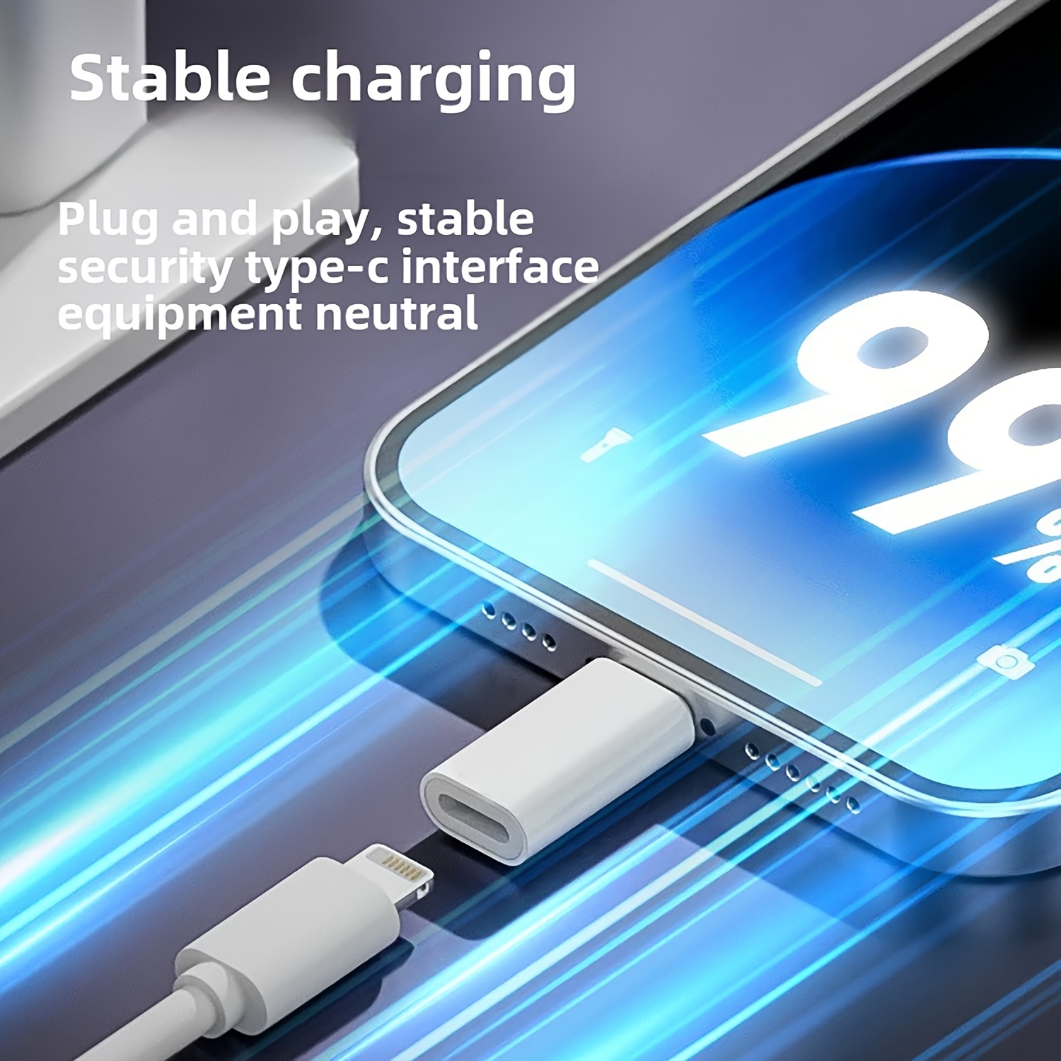 2pcs Set, Suitable for Iphone Lightning to USB C Adapter, C-Type Charger Interface, Suitable for Iphone16/15 Charger