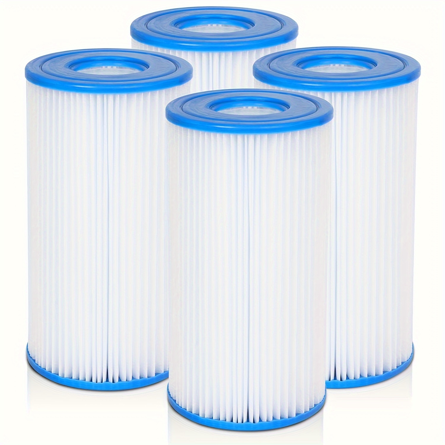 

4/6pcs, Pool Filter Cartridge Type Iii, Compatible With Krystal Clear 530/1000 Gph Pool Pump And More, Easy Set Replacement Cartridge, For Outdoor Garden Pool Supplies 8in Height X 4.2in Diameter