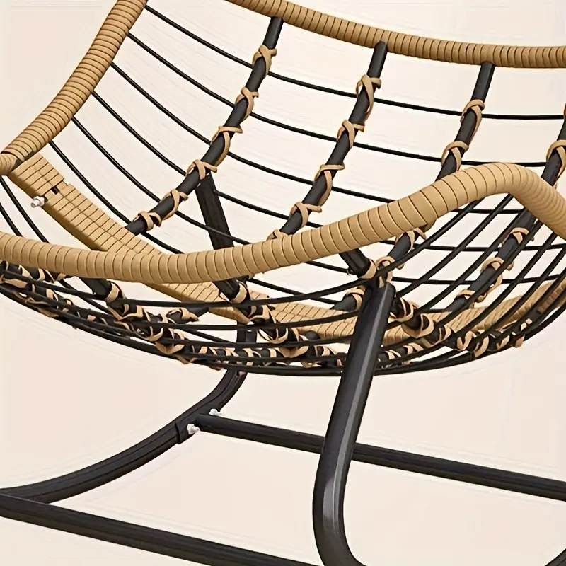 shaking chair lazy person rattan sofa living room balcony household leisure recliner rocking chair details 2