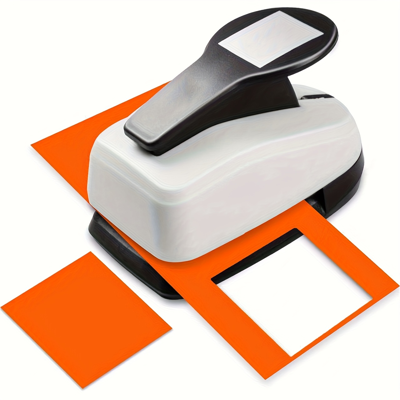 TEMU Heavy-duty Metal Paper Cutter And Punching Machine - Precision Craft Tool, Dimensions: 12cm X 8cm X 7.5cm, For Scrapbooking, Card Making,