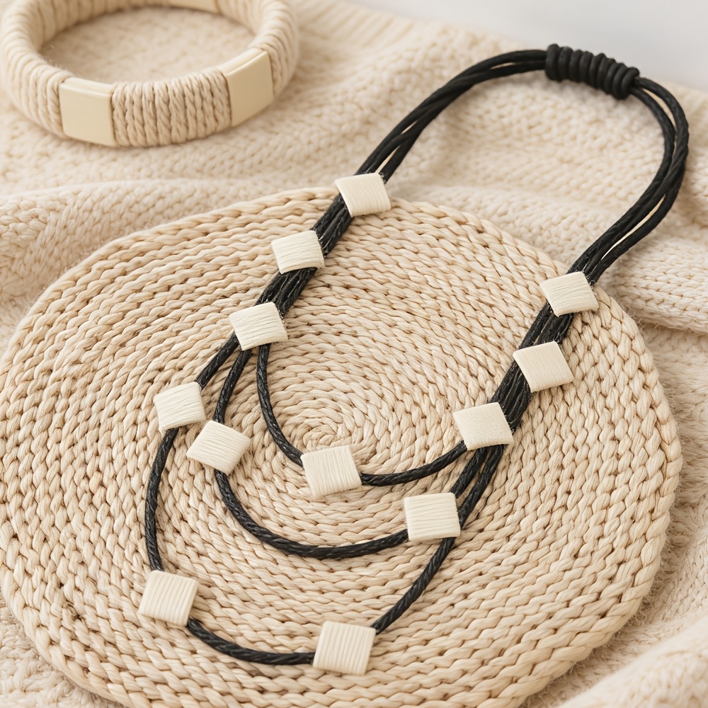 Geometric Multi-layered Accessory Necklace
