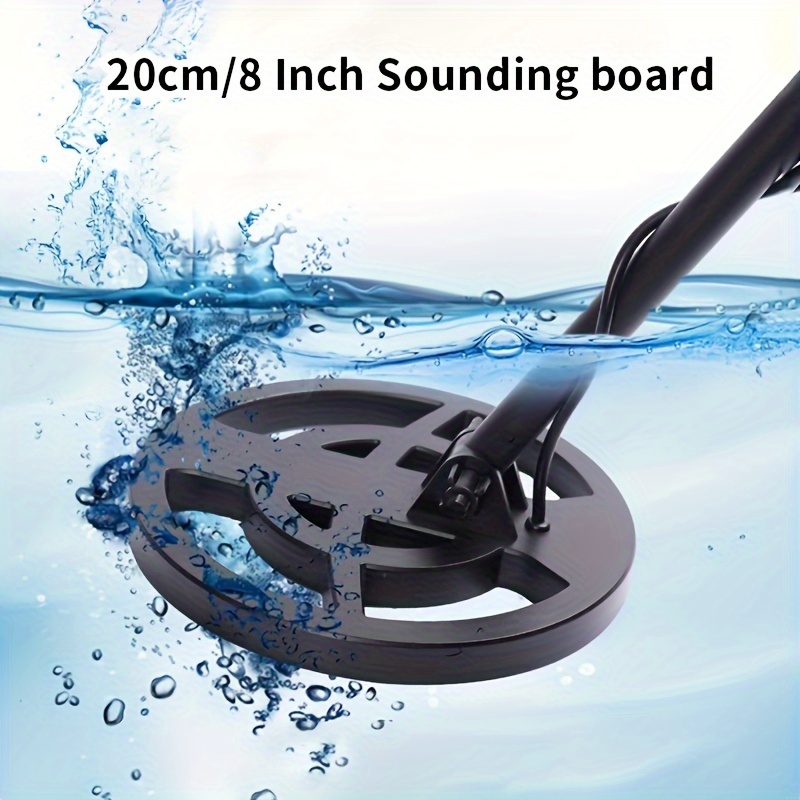  professional metal detector for adults with 8 inch coil adjustable and discrimination control battery powered ideal for 14 batteries not included details 1
