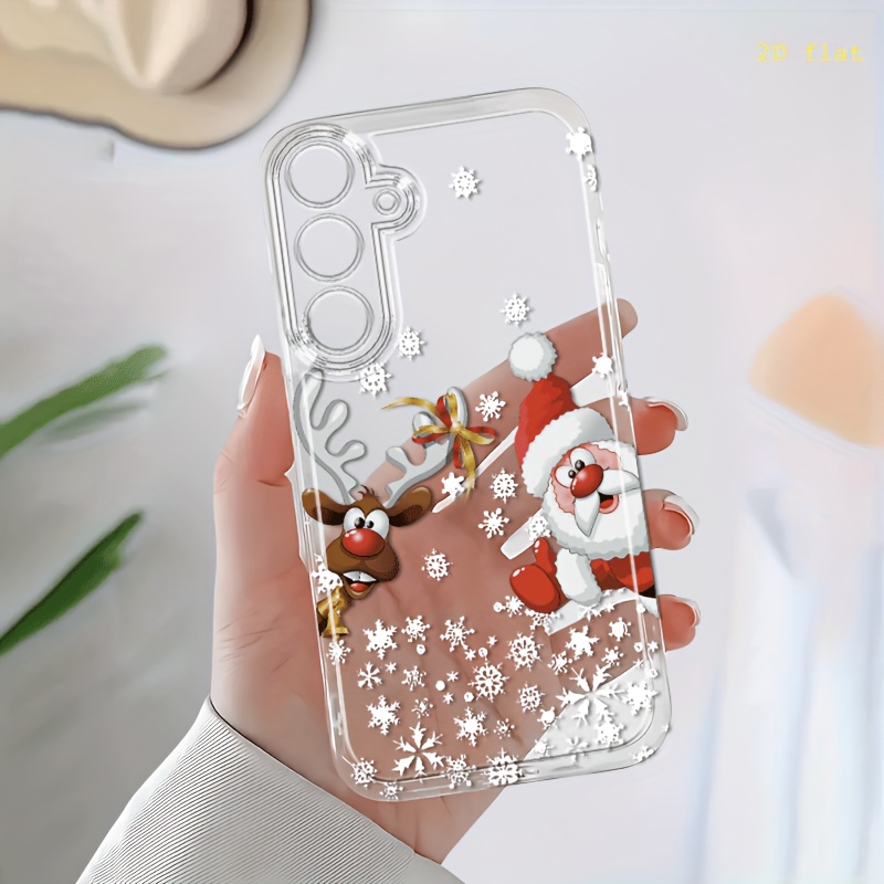 TEMU Phone Case: Snowflake Christmas Reindeer Phone Case, Suitable For Galaxy A02 A03s A04 A05s A06 A13 A14 A15 A16 5g A21s A22 A23 A24 A25 A26 A32