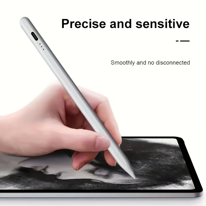 

Stylus Pen, High Precision & Sensitivity, Palm Rejection, Prevents Touch, Tilt Sensitivity, Compatible For 2018-2023, Including For 9/10, For Pro 11"/12.9", For Air 3/4/5, For Mini 5/6, White