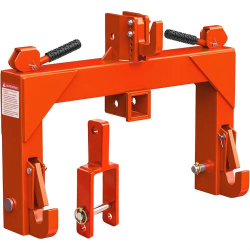3 point with 2 receiver extra versatile adapter no bushing required 3000 lbs lift capacity