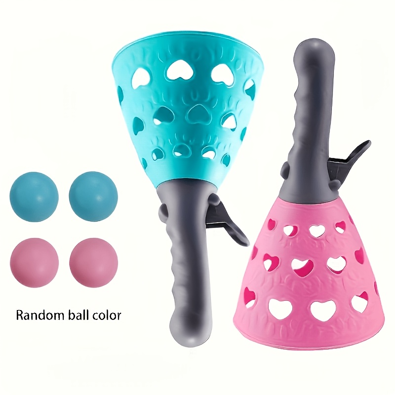Image of 1set Pop And Catch Ball Game Set Interactive Throwing And Catching Ball Toy For Kids Outdoor Beach Backyard Fun Party Games, Random Color