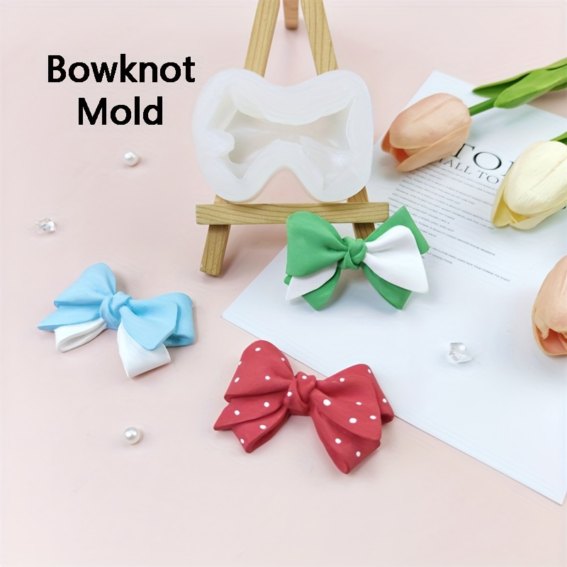 

1 Piece, Silicone Mold - Bowknot-shaped For Gummy Candy, Chocolate, Biscuit, Cake Decoration, Soap, Kitchen Accessory, Baking Tool And Diy Supply