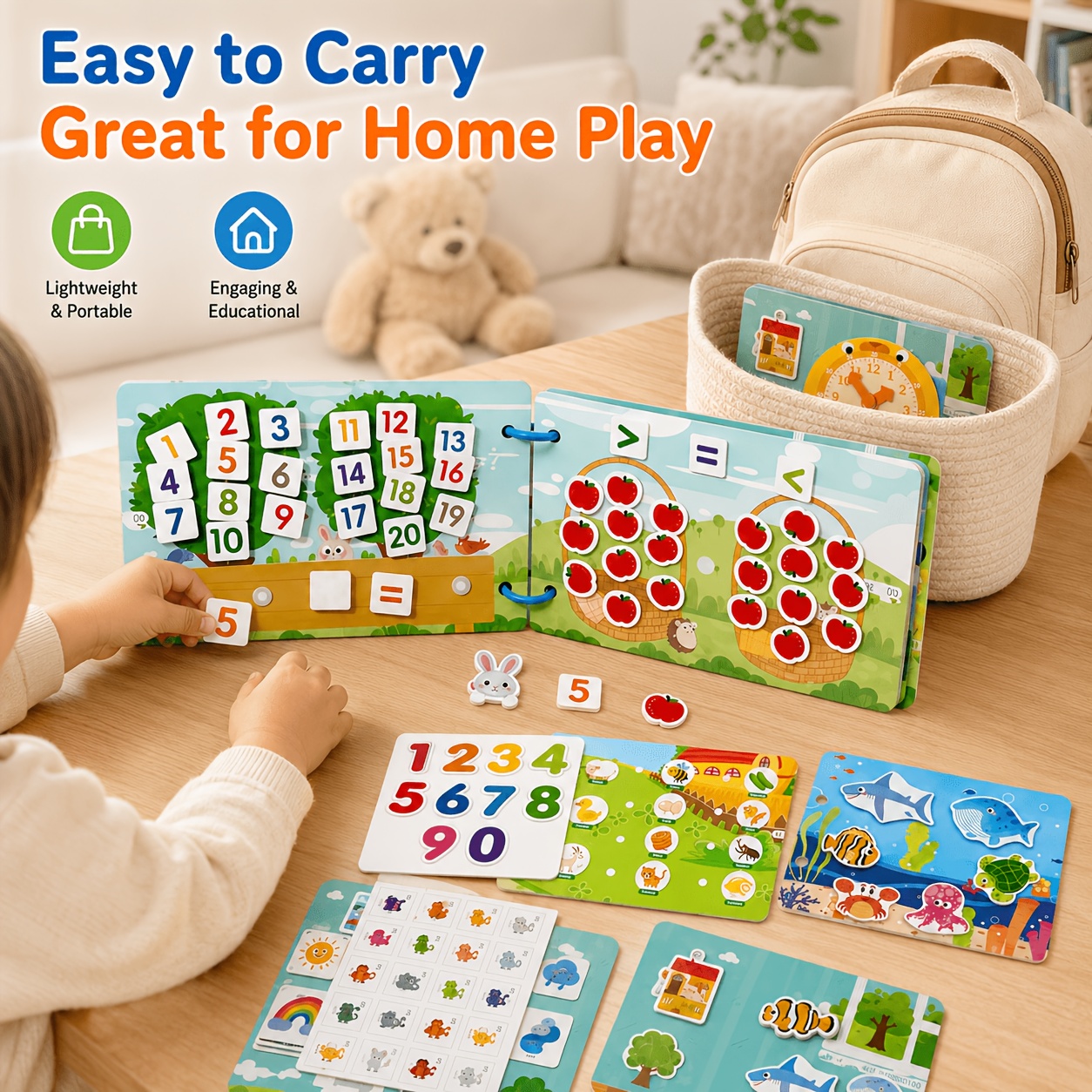 Interactive Learning Quiet Sticker Book with Stickers