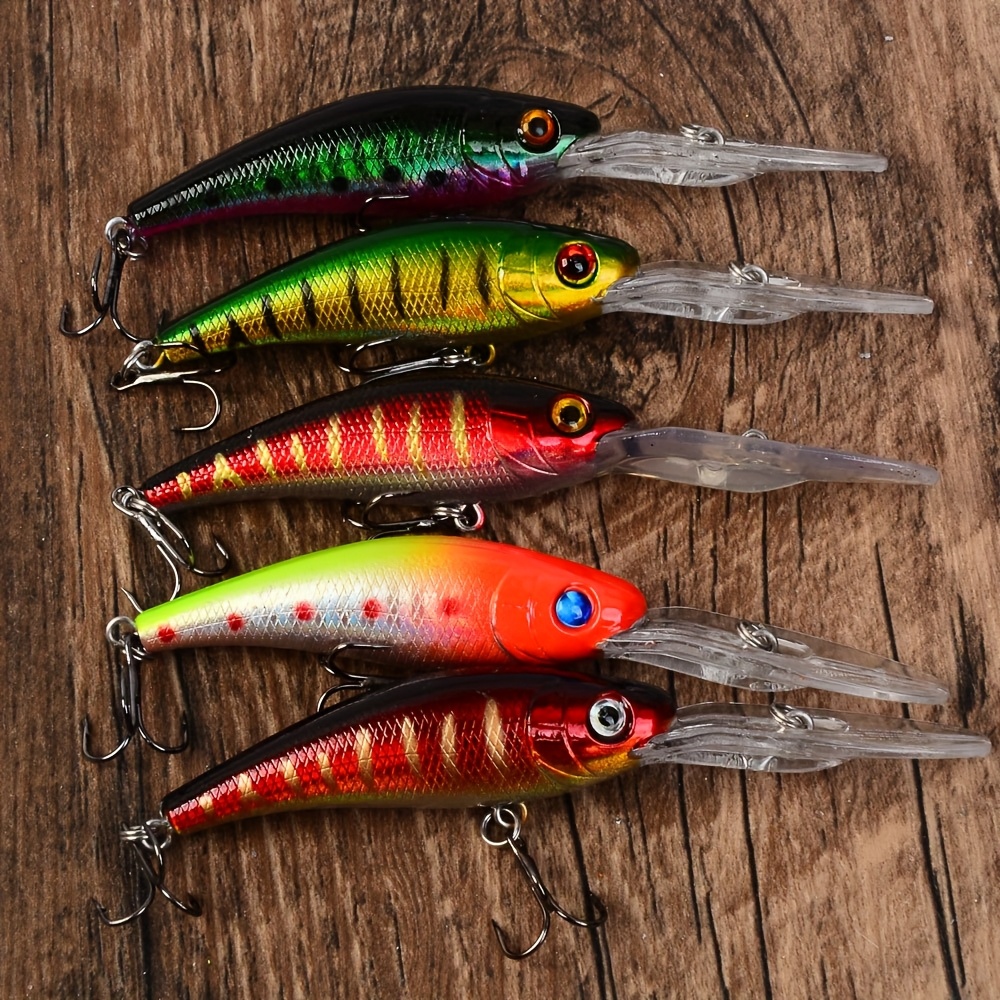 5pcs New Hot Model Sinking Minnow Fishing Lures Jerkbait Pike Carkbait Swimbait Professional Hard Bait