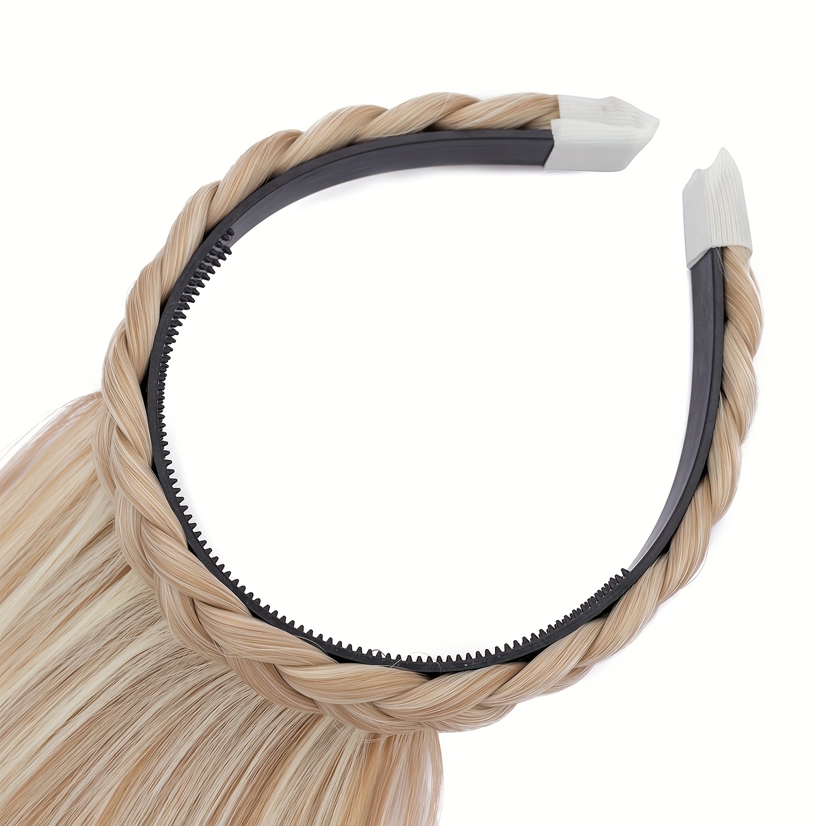 high top hair accessory 1  color   womens synthetic clip in bangs braid design versatile bangs piece suitable for all hairstyles wearable for daily and date   halloween details 5