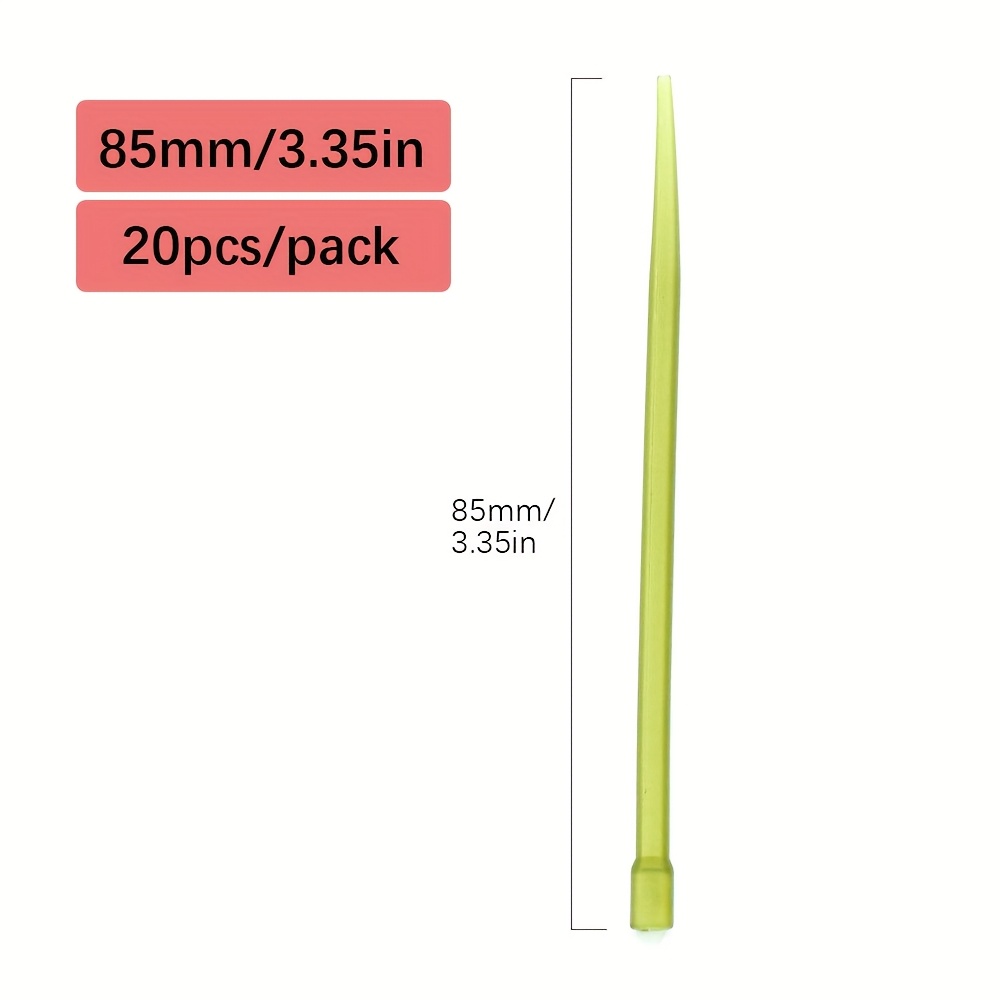 Image of 20pcs Carp Fishing Accessories Hair Rig Anti Sleeve Rubber Tubing For Carp Hooklink Fishing Tackles
