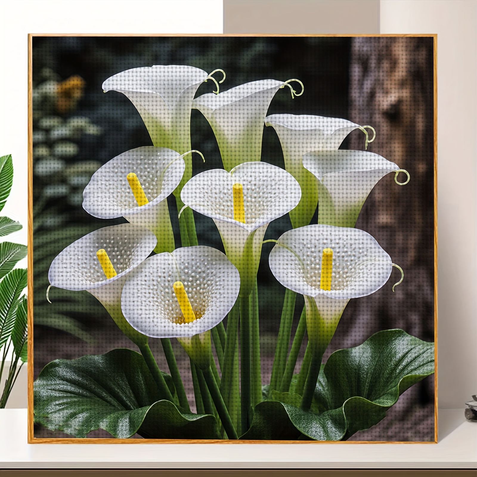 White Horsehoe DIY Cross Stitch Embroidery Kit for Adults & Beginners