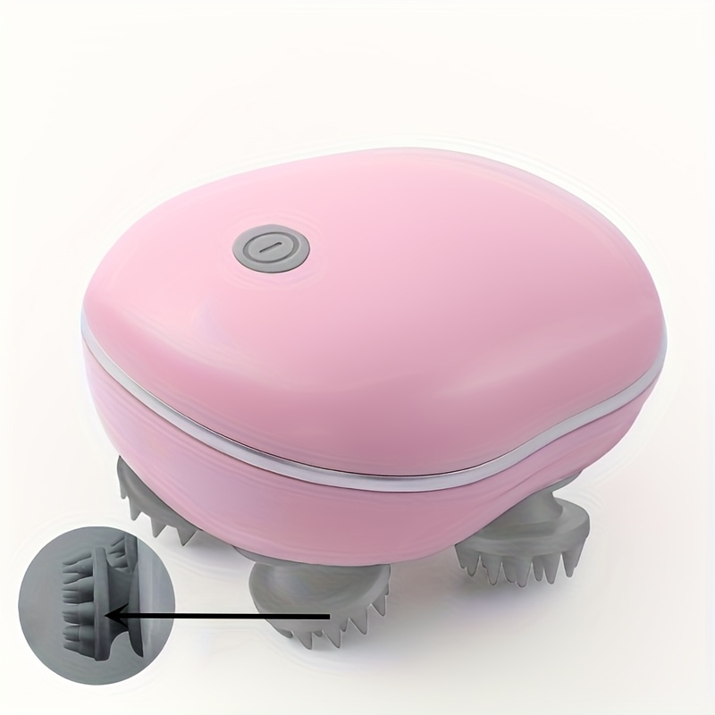 portable electric head and body massager with   control usb charging 600mah lithium battery 36v operating voltage relaxation and scalp massage device