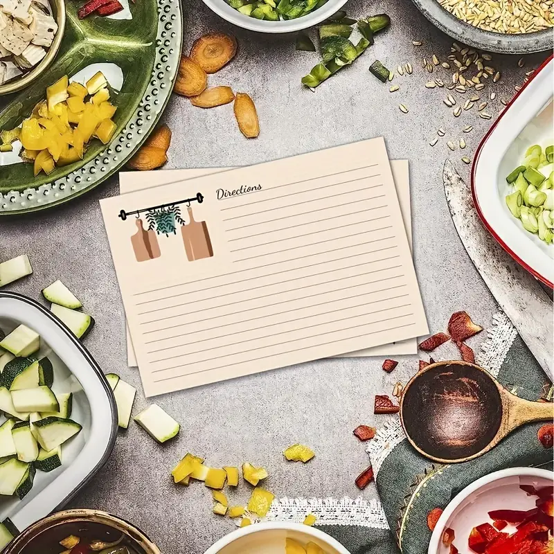 set 50 double sided recipe cards 4x6 inches premium glossy - Temu Oman set 50 double sided recipe cards 4x6 inches premium glossy - Temu Oman