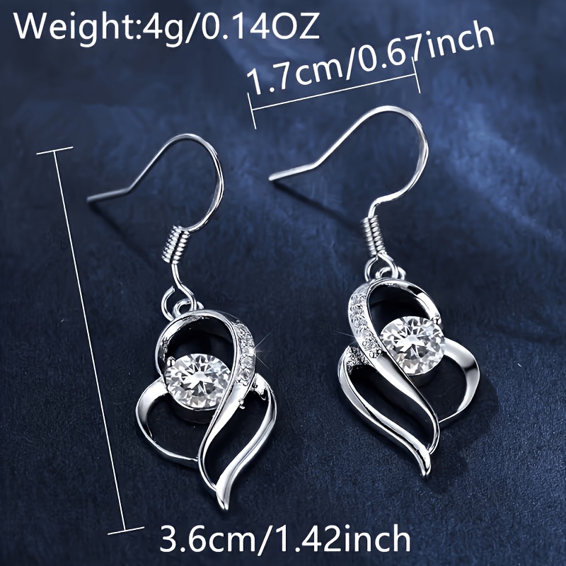 Heart-Shaped "With You in My Heart" Earrings