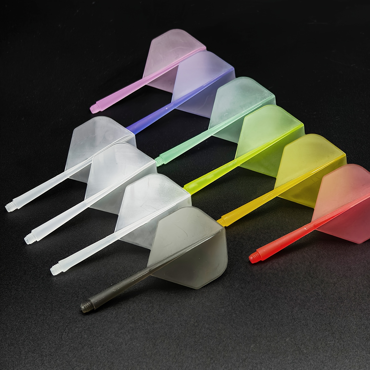 

24pcs/set - 2ba Integrated High Dart Tail - High Hardness Pom Dart Tail - 8 Colors Freely - Not Easy To - Can Improve