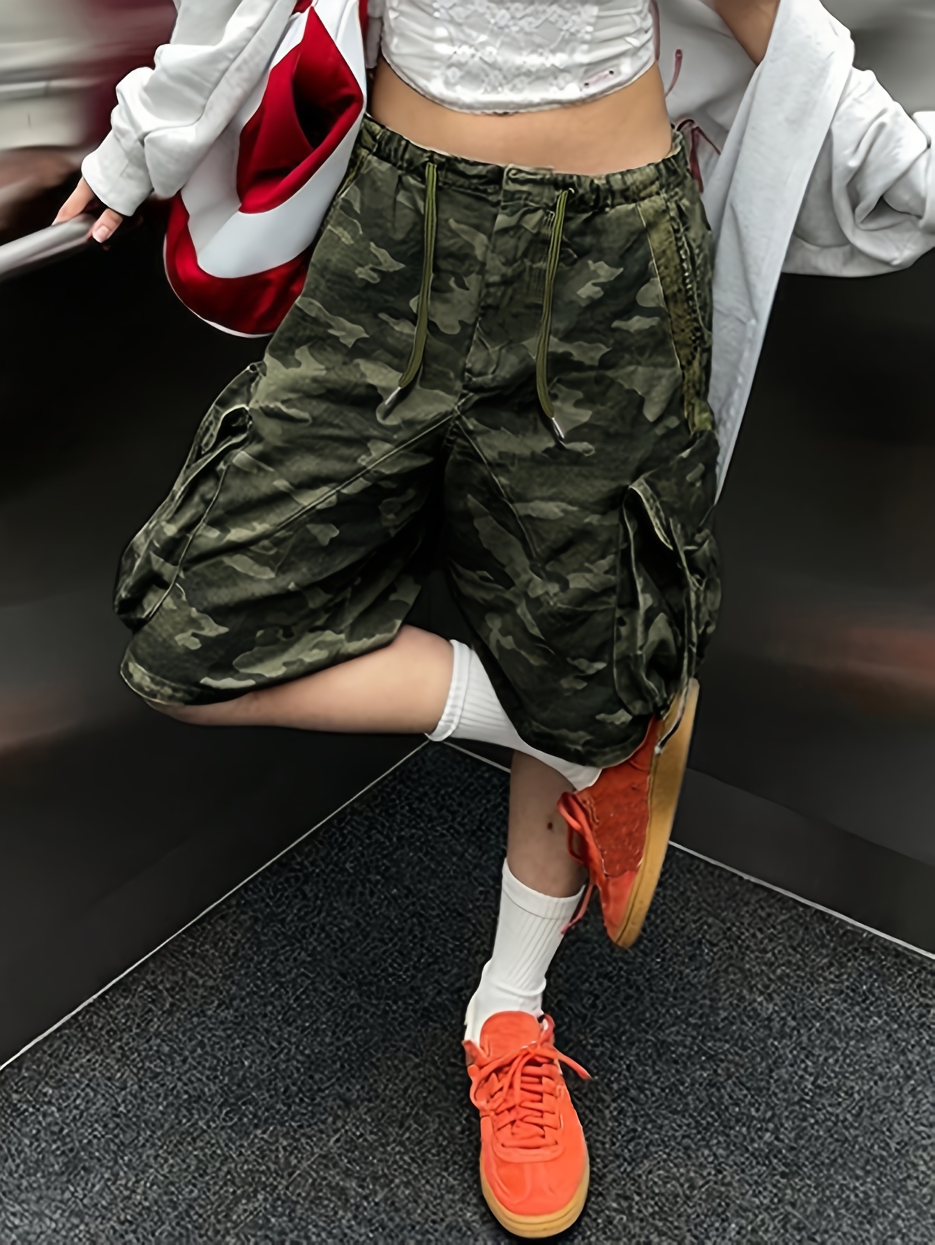 Wallflower Shorts BRDFRL Womens Casual Shorts Comfy Elastic Waist