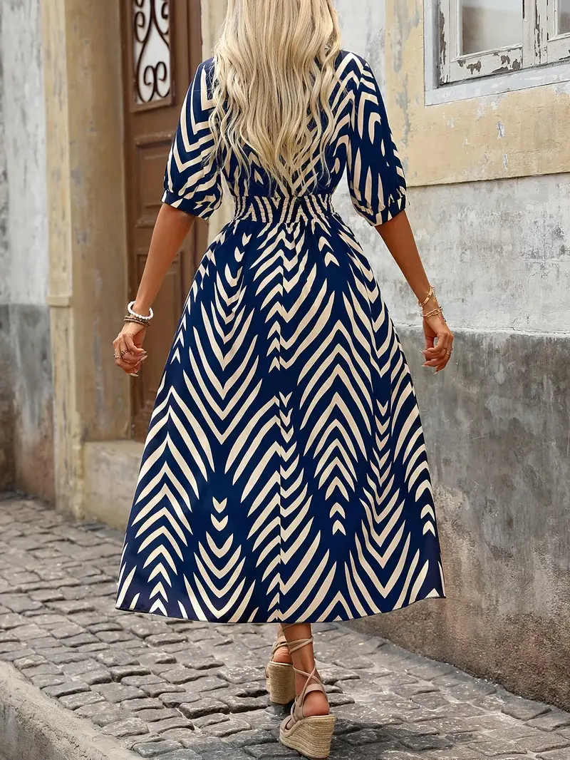 chevron surplice a shirred for summer womens details 0