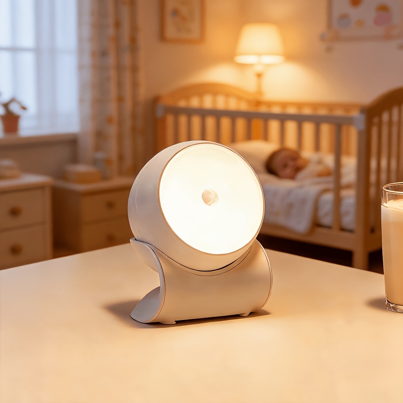 TEMU 1pc Smart Sensor Night Light With Motion Sensor & Dimming, 3 Color Temperature Adjustable Wall Lamp Suitable For Bedroom, Hallway,,, (aaa Not
