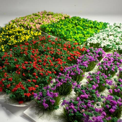 20 miniatur simulationsgrasbüschel, mini-grassträuße, für verschiedene mikrolandschaften, feengärten, militärdioramen und dekorationen