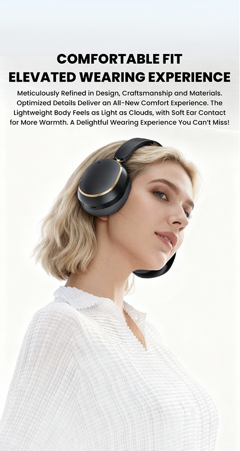 Philips Wireless Bluetooth Headphones, Over-Ear Wireless Headphones, ANC Hybrid Active Noise Cancelling Headphones, HiFi Surround Sound Over-Ear Wireless Headphones, for iPhone and Android, 80 Hours of Playtime, with Five ENC Noise Cancelling