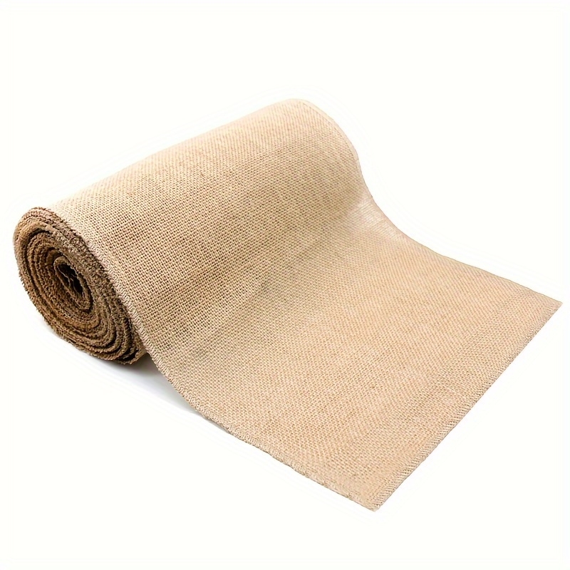 Burlap Roll, 15.24cm X 100.08cm - Rustic Jute Fabric For Diy Crafts, Christmas Table Runner & Chair Sash, Wedding Decorations, Burlap Fabric