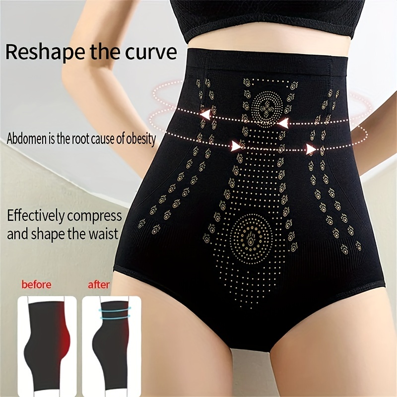 High Waisted Tummy Control Pants, Women's Body Shaper Fiber Restoration  Shaper Seamless High Waisted Tummy Body Shapewear