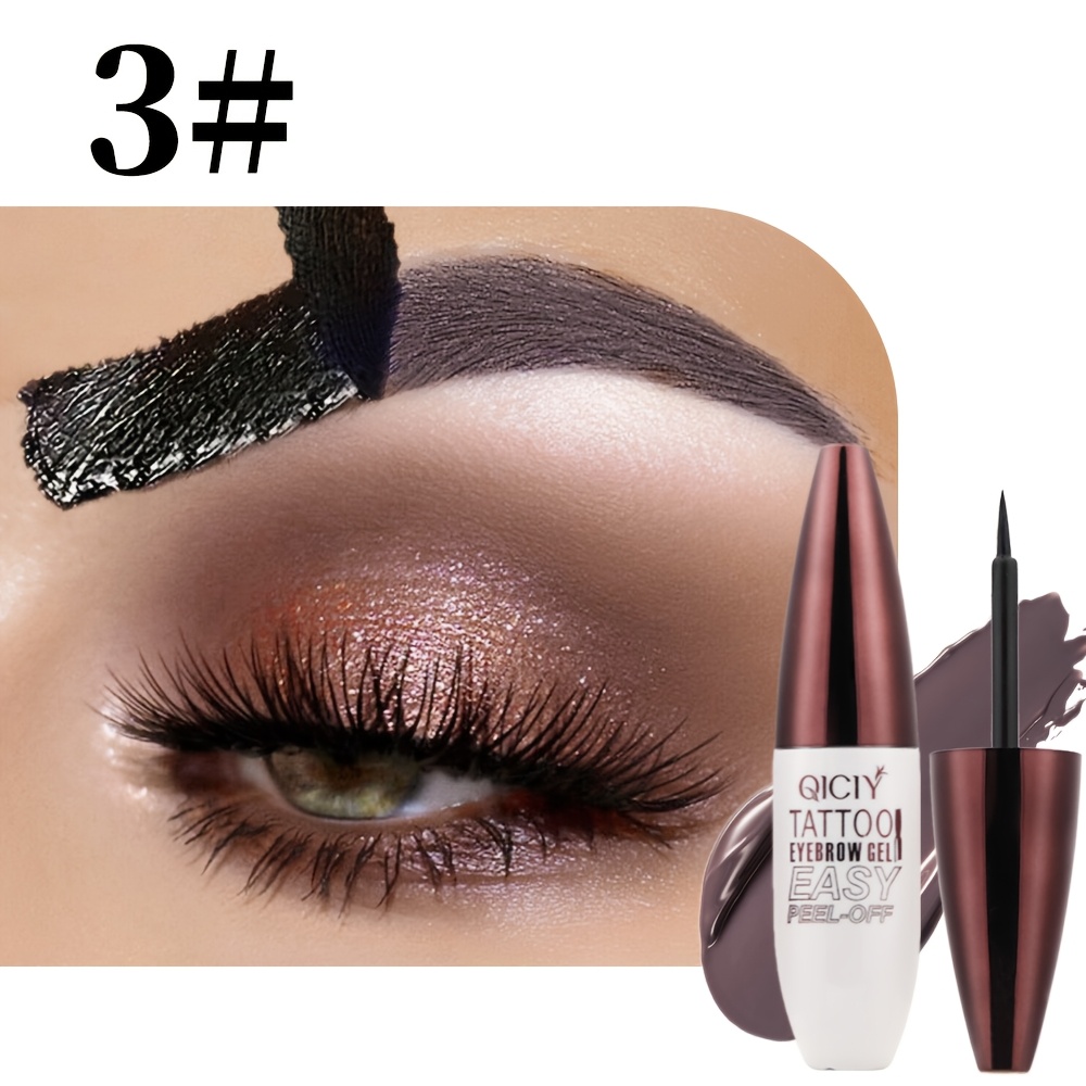 Q537 Tear Eyebrow Dyeing Glue Color Dyeing Eyebrow Cream Lasting Natural Semi-permanent Waterproof Style Does Not Fade