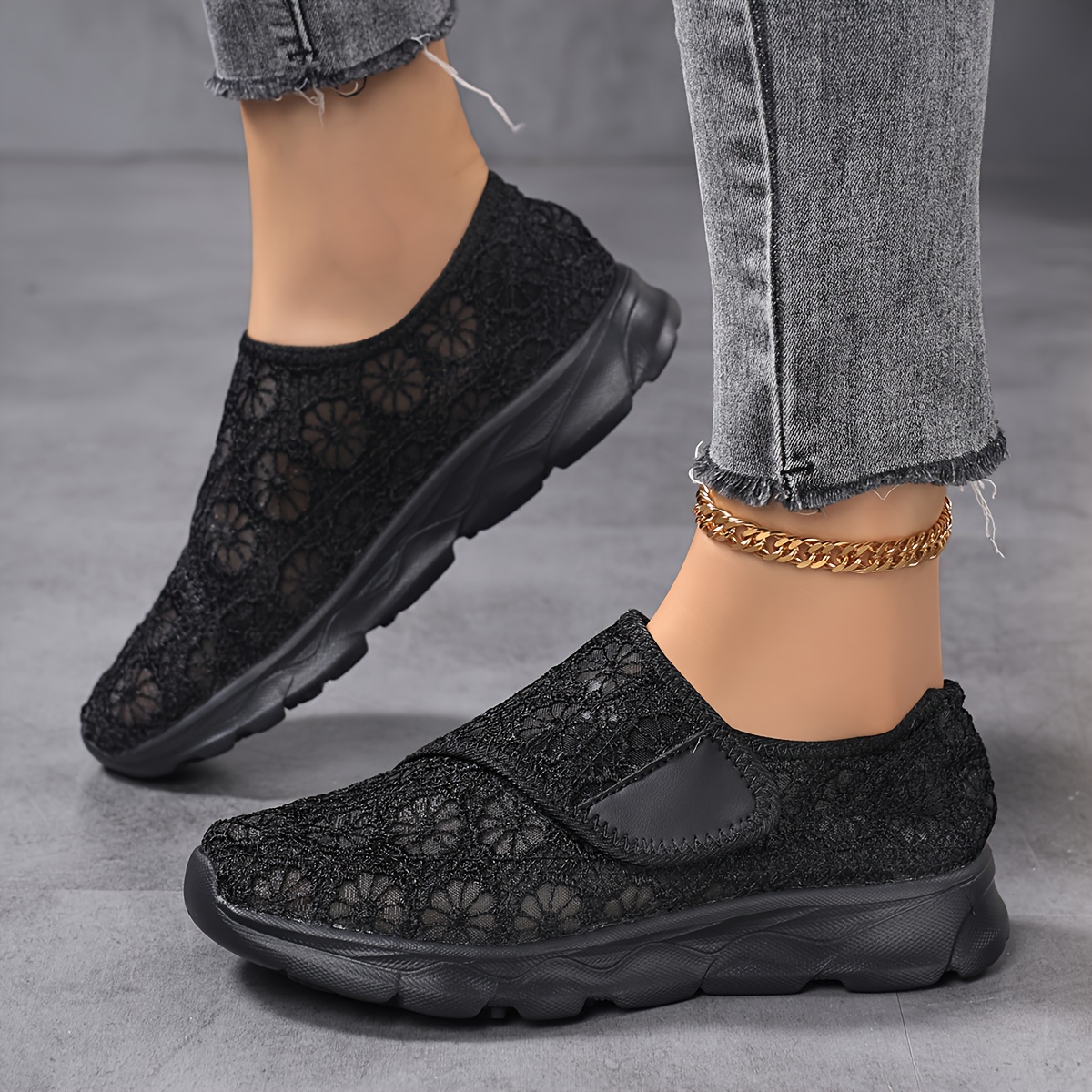 sneakers new summer fashion solid color lace breathable lightweight walking shoes for outdoor use 6