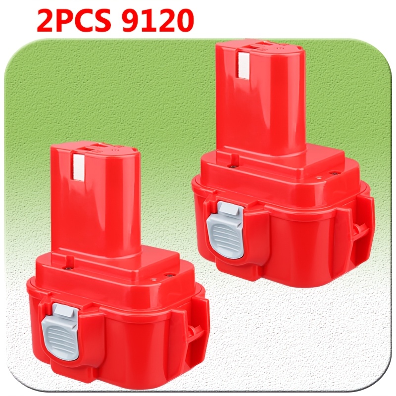 2-pack 9.6-v-4800-mah-ni-mh Batteries For Makita 9100, 9100a, 9101, 9102, 9120, 9122, 192595-8, 192321-5, 192638-6, 192404-1