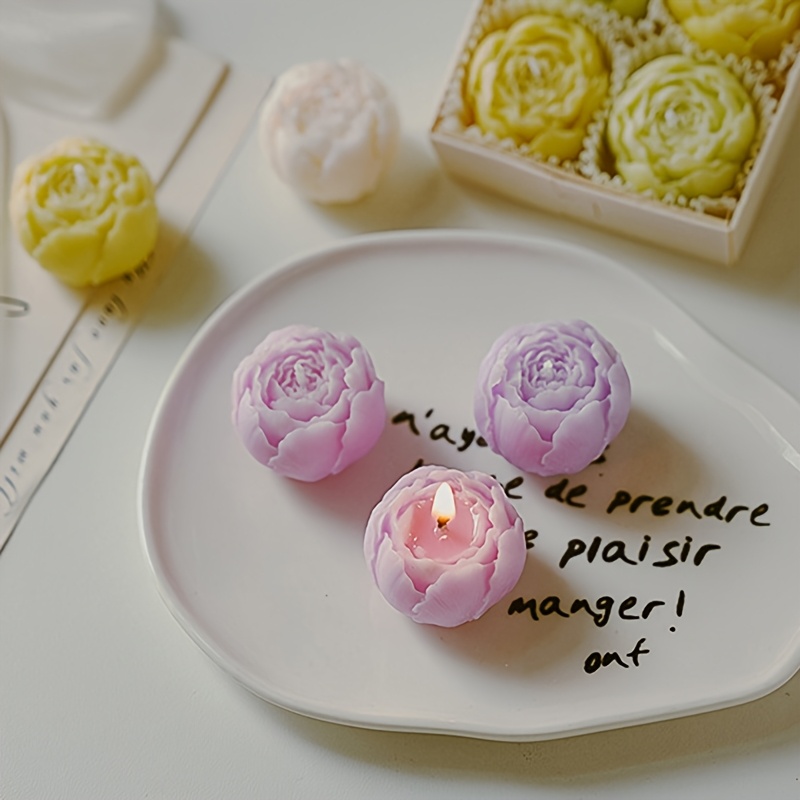 Viyffo Set 4 Candele Coniche Rosse 30,5 Cm: Non Profumate, Senza Fumo, A Sfumatura, Per Matrimoni E Natale
