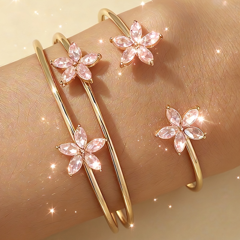 TEMU 2pcs Women's Fashionable And Elegant Bracelet Set For Daily Wear