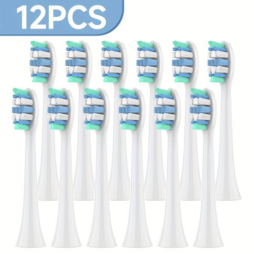20pcs electric toothbrush replacement heads compatible with philips c1 c2 g2 and hx3 6 white durable brush heads ideal gift