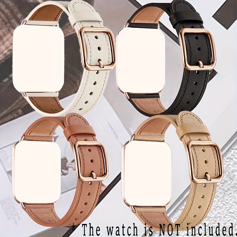 Bracelet Apple watch pour homme, bracelet Apple watch en cuir 45 mm 42 mm,  38 mm, 40 mm, 44 mm, bracelet Apple watch en cuir, bracelet iWatch, cadeau  d'anniversaire pour homme, marron -  France