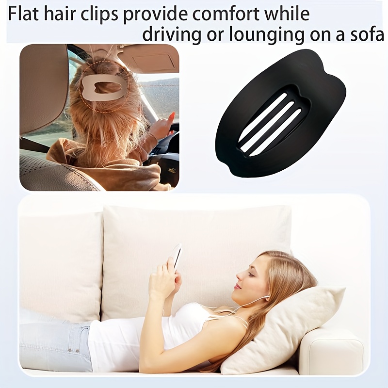 Women's Flat Hair Clips, Frosted Flat Claw Clips, Strong Styling Large Hair Clips, Suitable for Thick and Fine Hair, Sturdy Grip Without Slipping, Hair Claw Clip Hair Accessory.