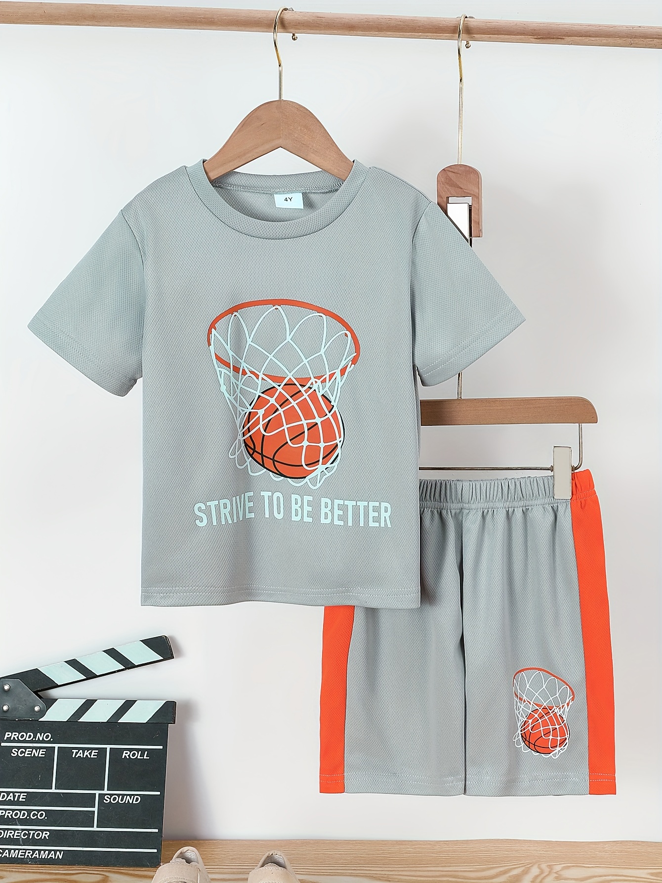 Boy's Active Clothes Set, Sports Print Tank Top & Shorts, Casual Basketball  Training Outfits, Kids Clothes For Summer - Temu United Kingdom