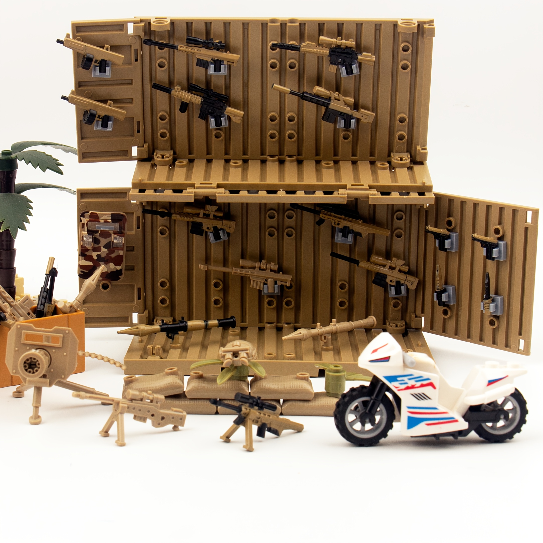 350pcs Military Soldier Style Weapon Set Toy Kit