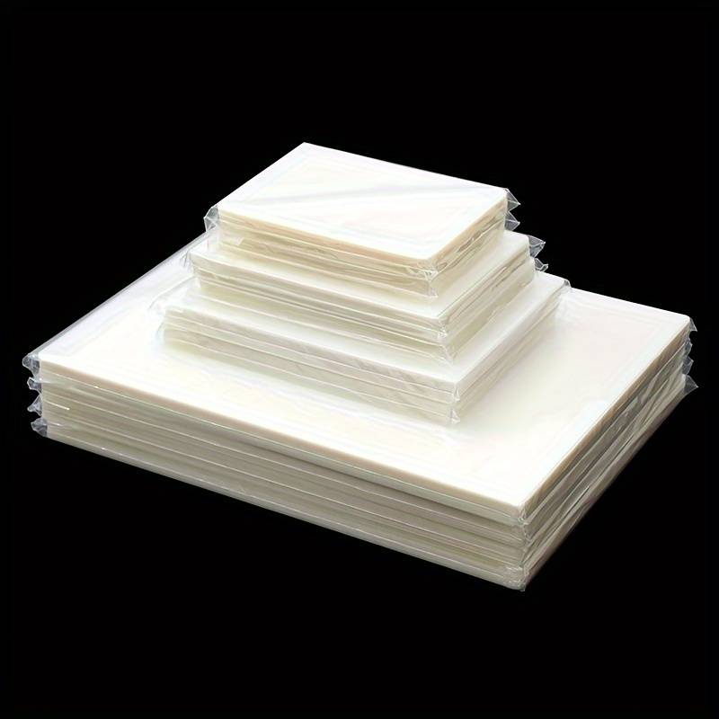 50 Pochettes De Plastification Thermique - Format Carte D'identité (107x61mm), Transparentes 5 Mil