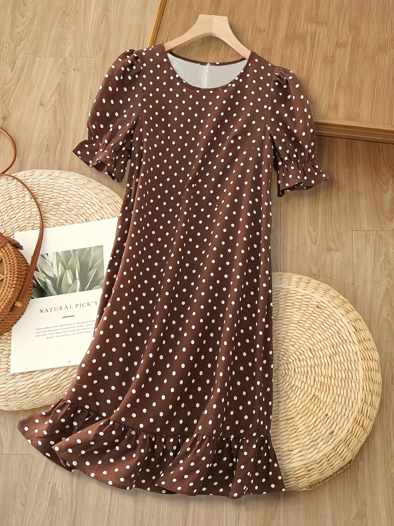 polka dot dress sold on Temu United States