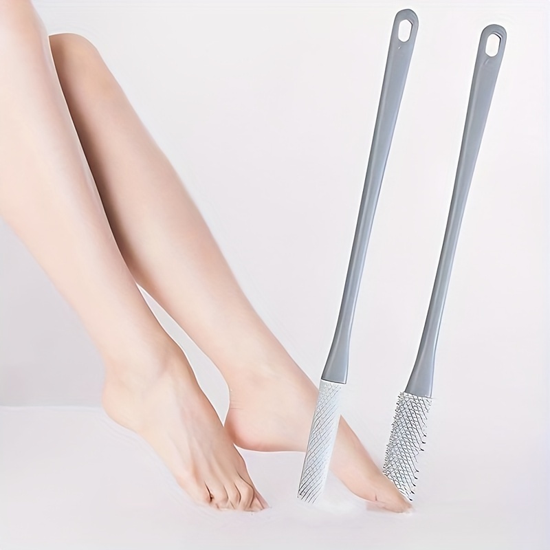 2 pack long handle toe brush set unscented manual   care scrubber portable shower   brush for toe cleaning and makeup application elderly   care tool no electricity or battery needed Product details 3