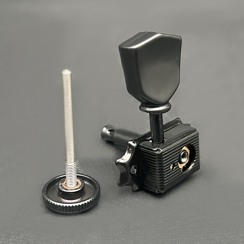 SAPHUE Vintage Style Locking Guitar Machine Heads , 3+3 Lock String Deluxe Tuning Key Pegs Tuners Set , 1:15 Ratio , Replacement for Electric Acoustic Folk Guitars , Elegant Tuning Keys Classic Tuner Design , Sturdy Construction Durable Tuners , Guitar Part