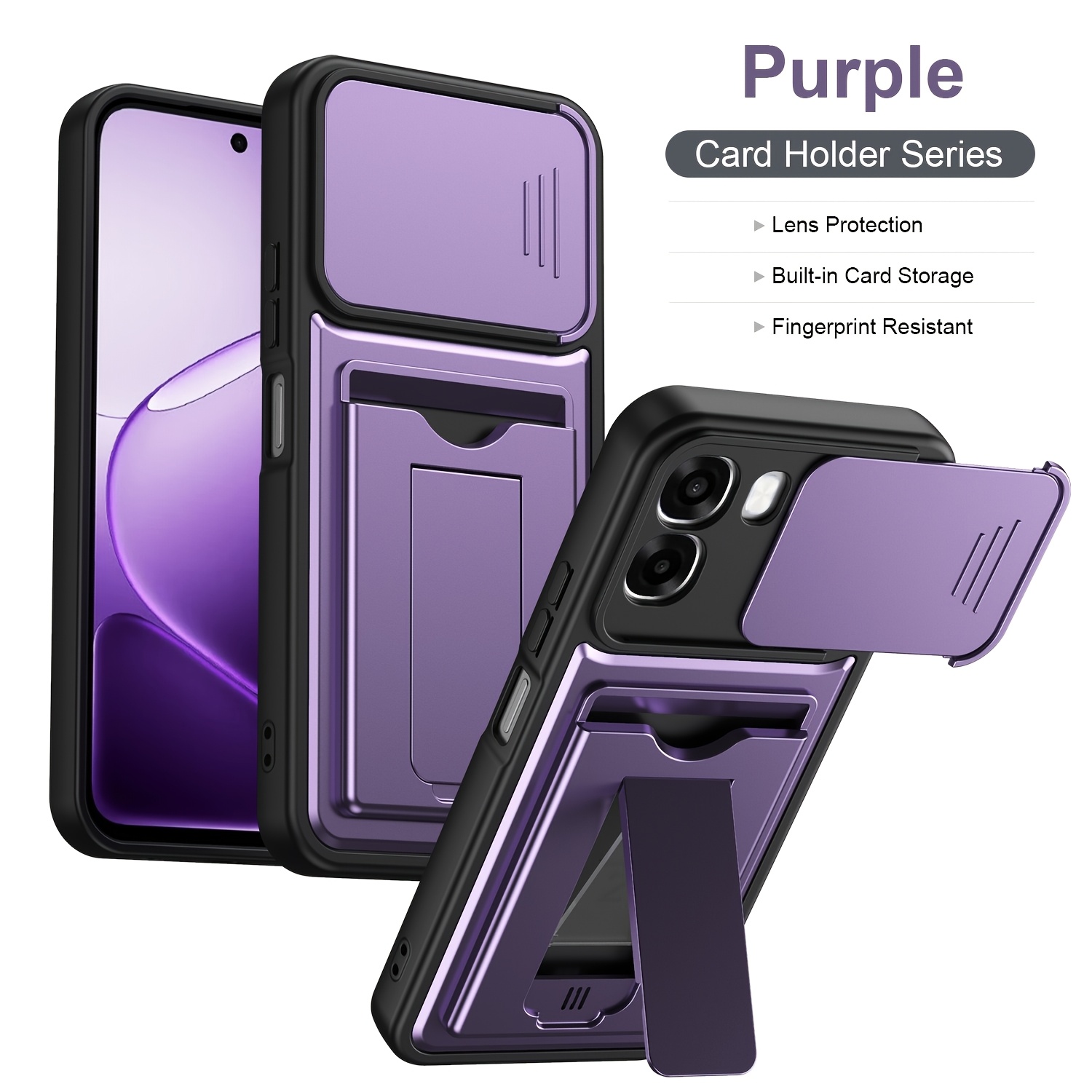 TEMU Phone Case: Suitable For Oppo A6/a6x/a6pro Phone Cases. Made Of Tpu + Double-layer Material With A Sliding Window-style Lens Cover For