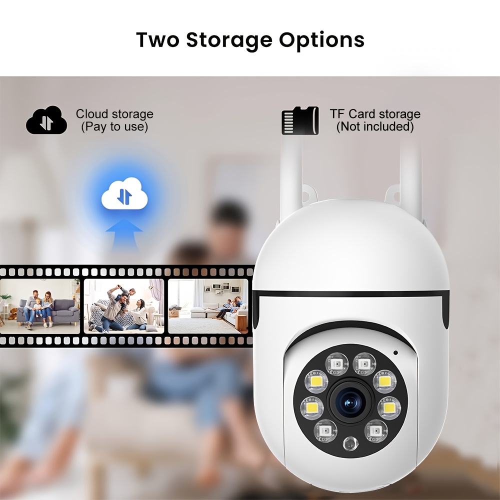 WJG 2pcs HD 1080P WiFi Security Cameras - Wireless, Night Vision, Two-Way Audio, Pan/Tilt/Zoom, Motion Tracking for Indoor/Outdoor Use - Perfect for Youngsters & Pet Monitoring details 5