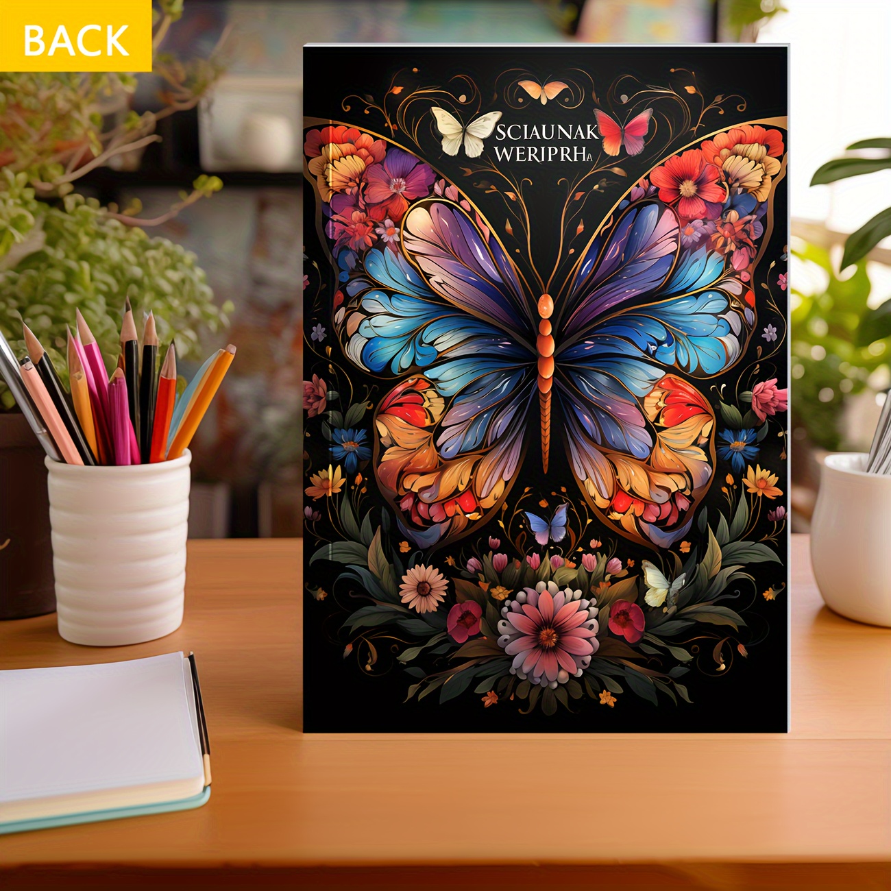 1pc Butterfly Theme Coloring Book Adult Soothing Stress Filling Book  Halloween Christmas Holiday Party Gift Original Upgraded A4 Paper Thickened  25 Pages Top Flap Glue - Arts, Crafts & Sewing - Temu