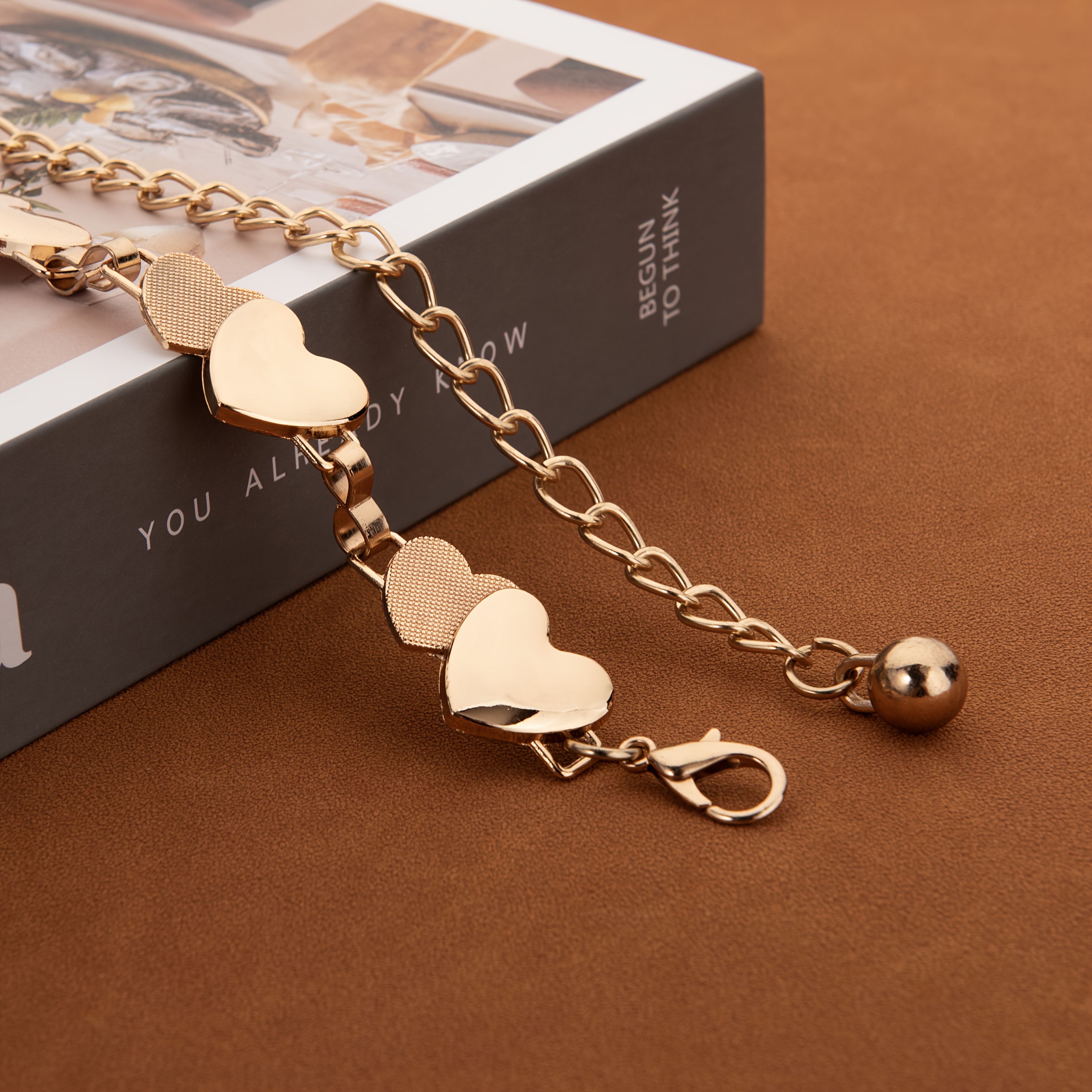 Heart-shaped Adjustable Waist Chain Belt for Women Amazon.com: Jumwrit Rhinestone Heart Waist Chain Bling Body  main image 4