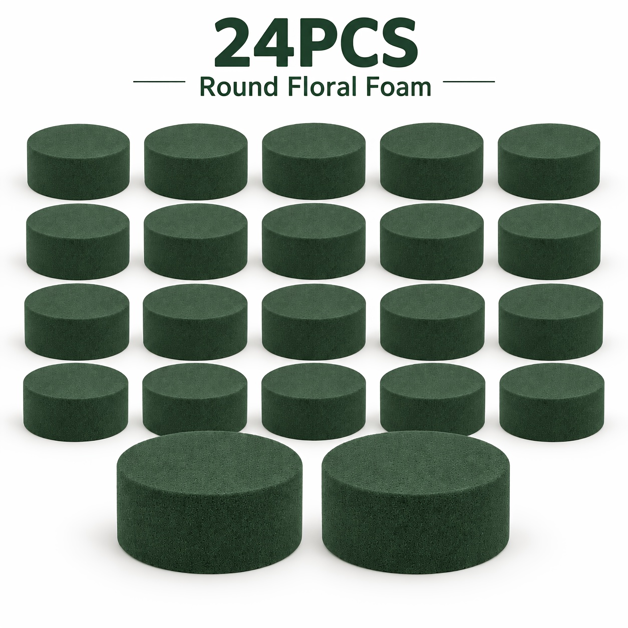 TEMU Lot de 24 mousses florales rondes pour florales, centres de table, et décoration DIY